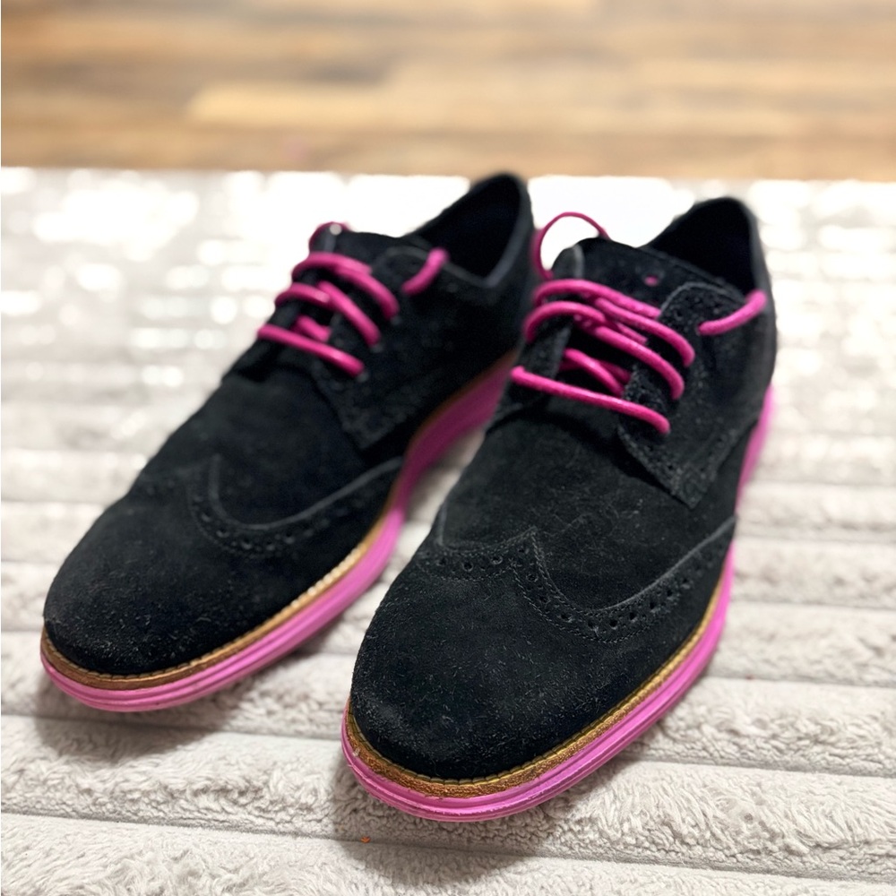 🔥 Cole Haan Lunargrand Lace-Up Driver Shoes – Men’s 10 | Suede Luxury Comfort - Picture 2 of 6